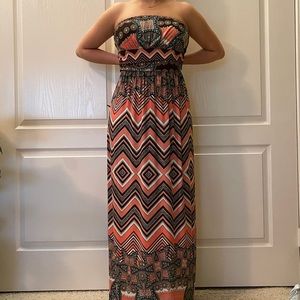 Patterned Maxi Sundress